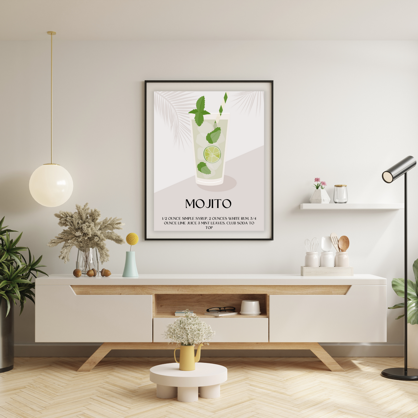 Mojito Cocktail Print - Multiple Sizes Available