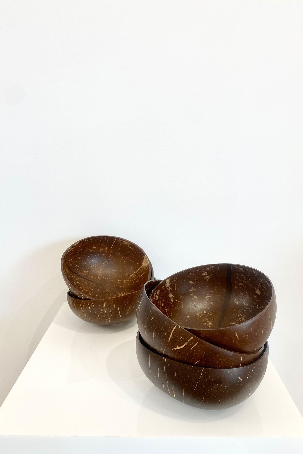 Coconut Bowls 6 piece set - Natural