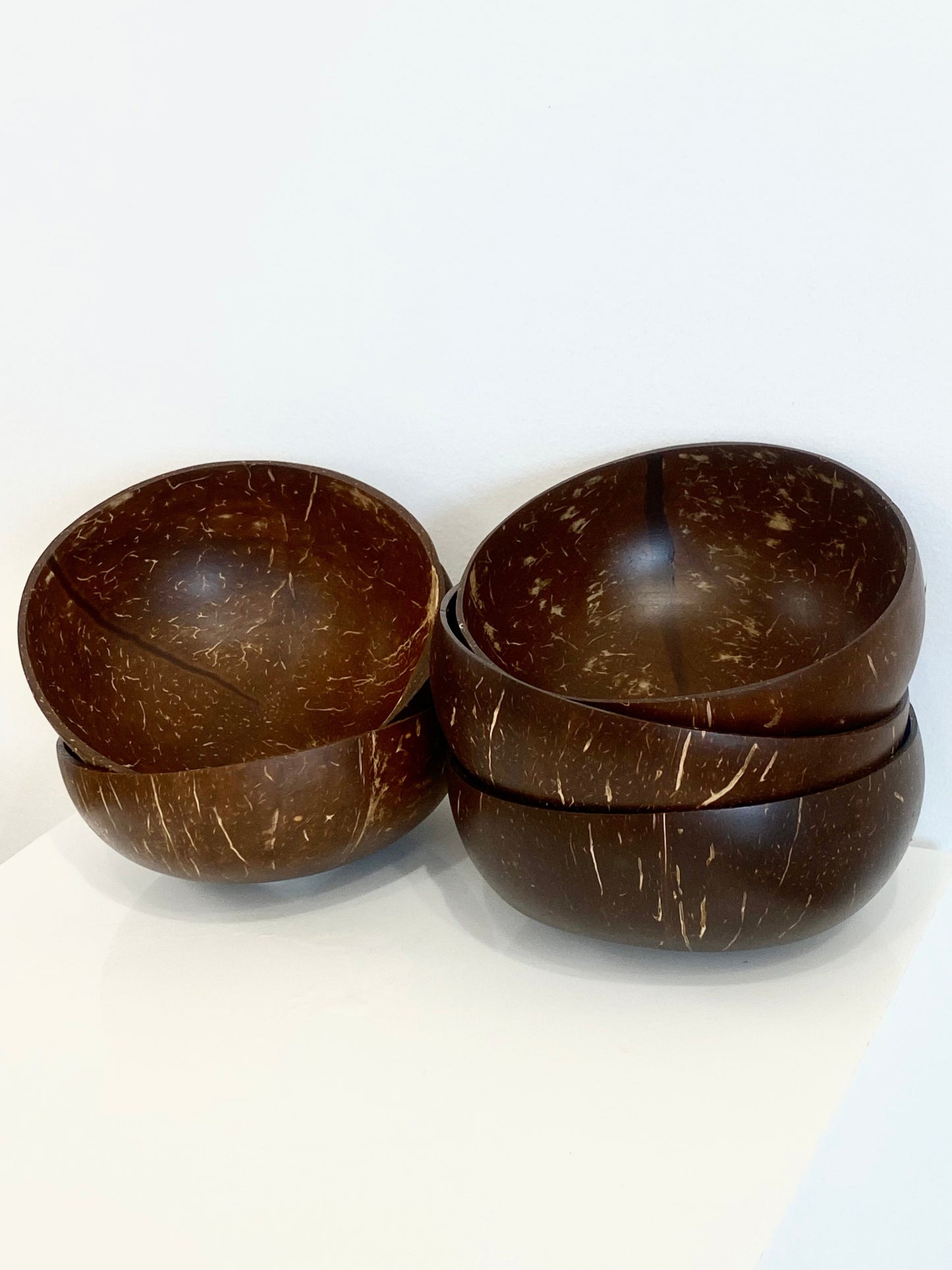 Coconut Bowls 6 piece set - Natural