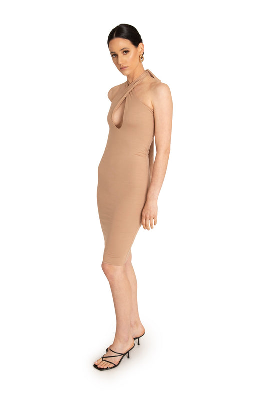 THE COCO MULTI WAY DRESS (CAMEL)