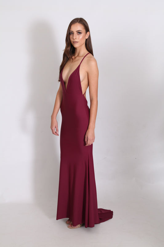 The Bruna Gown (Wine)