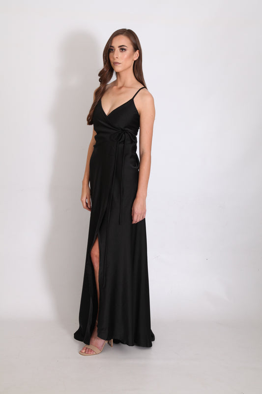 The Gloria Gown - (Lurex Black)