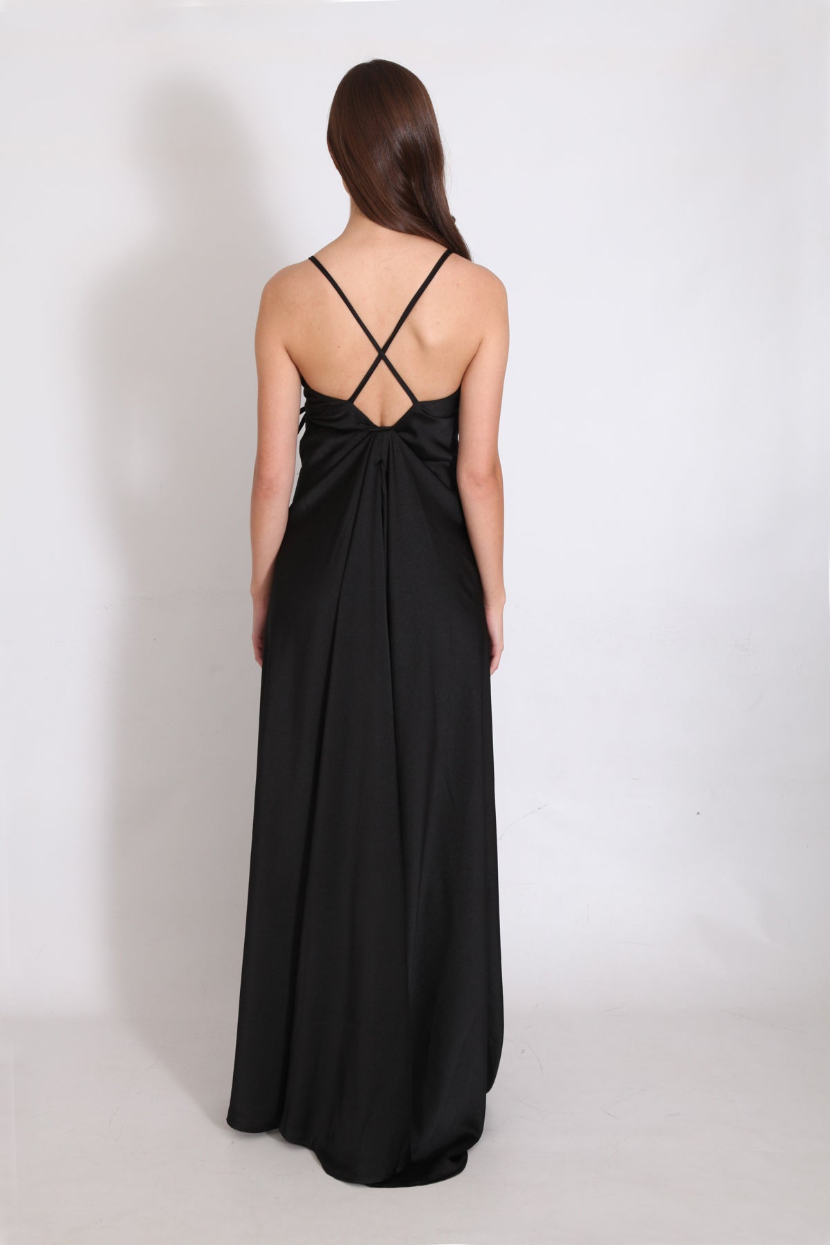 The Gloria Gown - (Lurex Black)