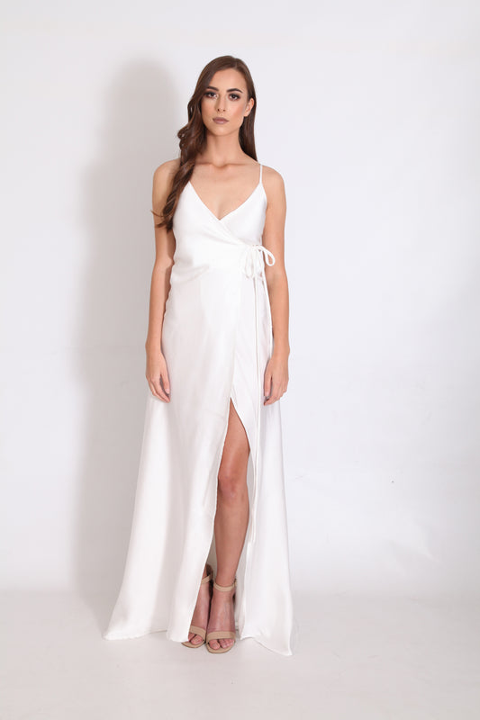 The Gloria Gown - (Lurex White)