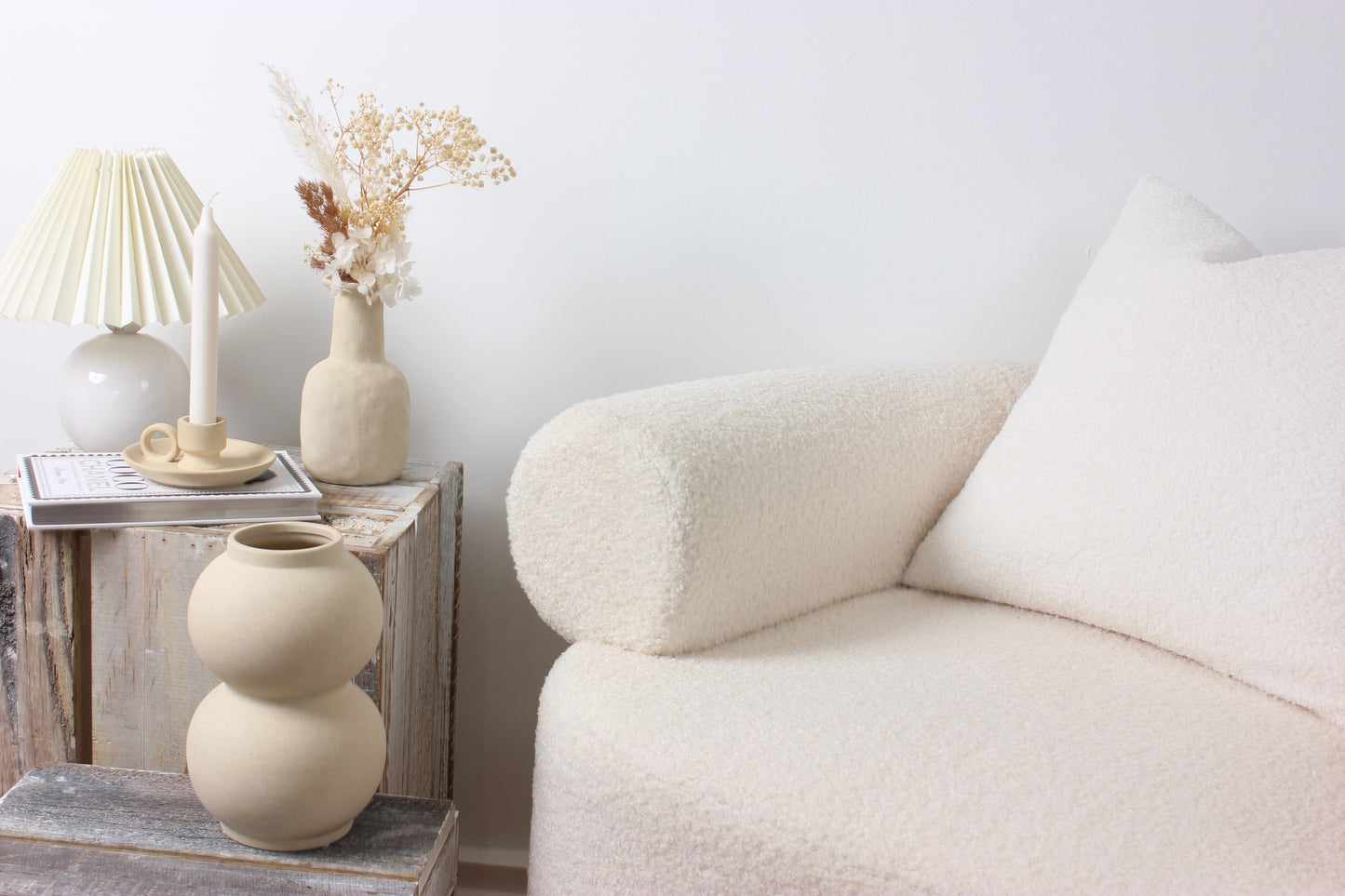 The Island Double Bubble Vase - Sandstone