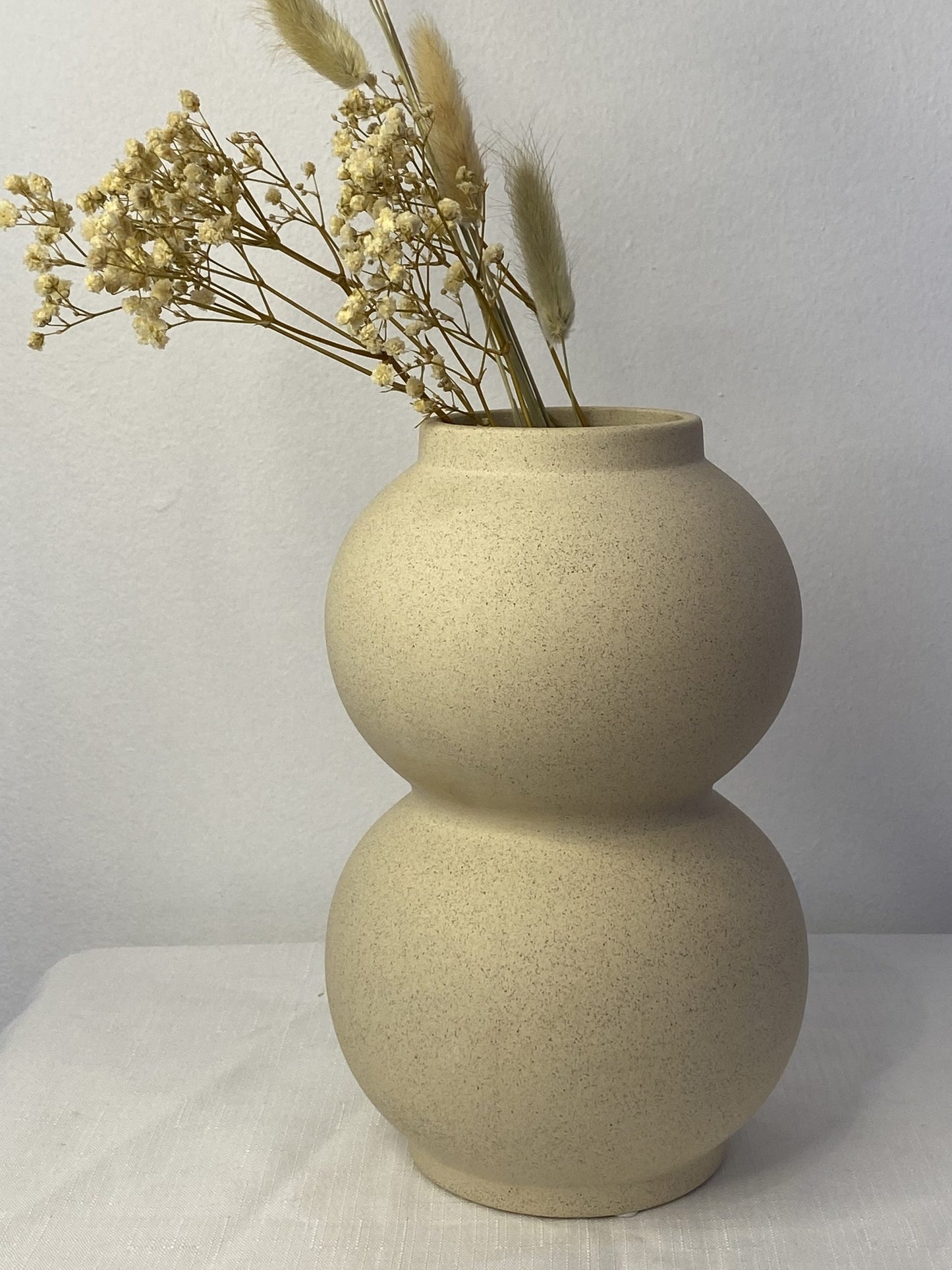 The Island Double Bubble Vase - Sandstone
