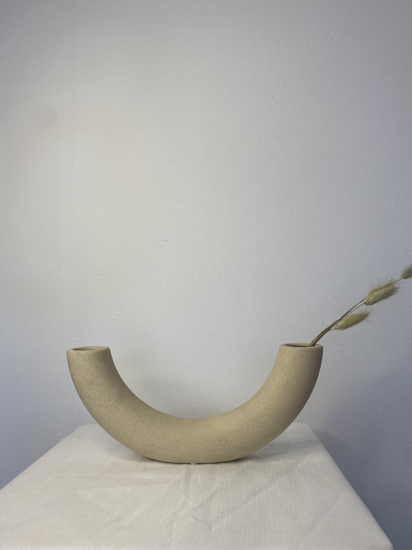 The Island U Shape Vase - Sandstone