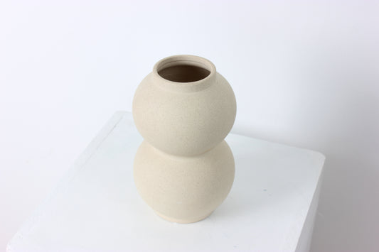 The Island Double Bubble Vase - Sandstone