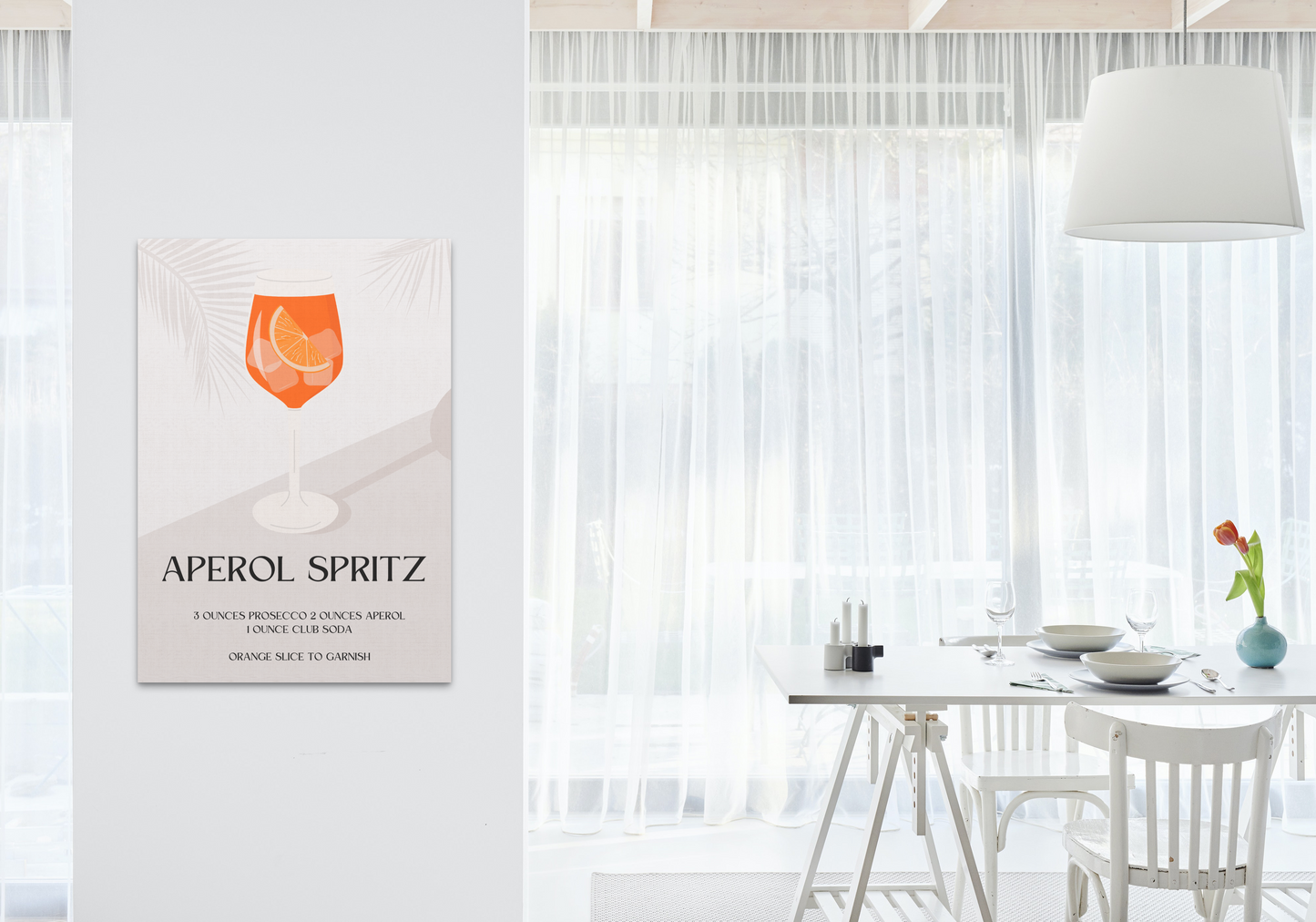 Aperol Spritz Cocktail Print - Multiple Sizes Available